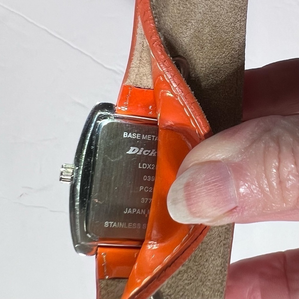 DICKIES Vintage Watch with Leather Band, including new battery - Picture 8 of 12